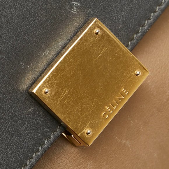 CELINE Cream Leather Shoulder Bag - Picture 13 of 16